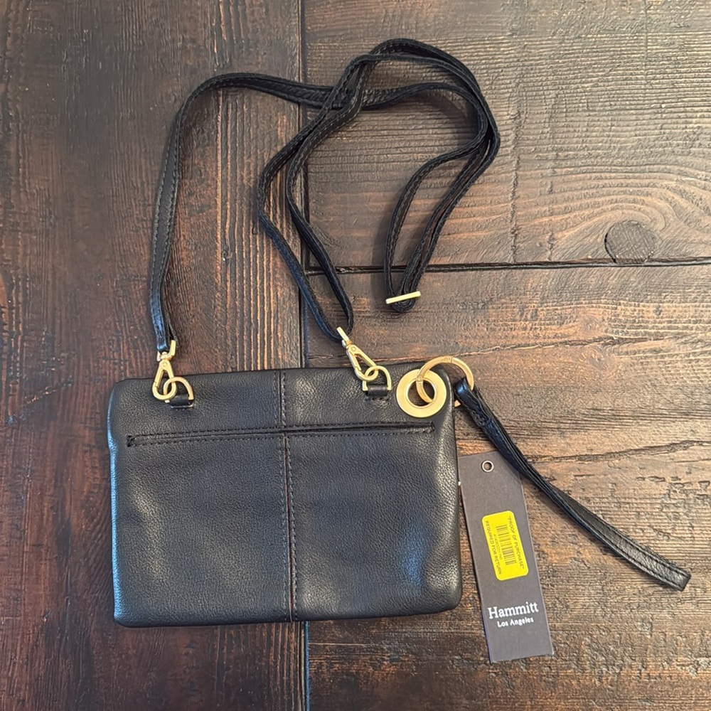 Hammitt Black Crossbody Bag with Gold Studs - Picture 2 of 8